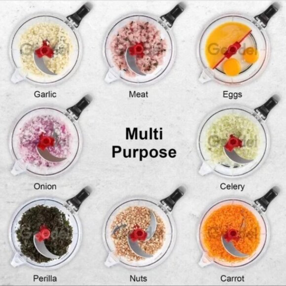 Geedel Manual Vegetable Chopper Dicer Egg Separator Red NIB BRAND NEW - Picture 5 of 8